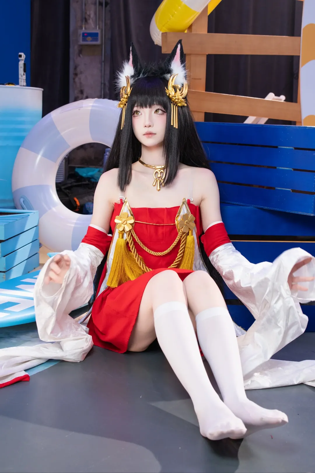【长门cos】碧蓝航线盛夏清凉节，捕捉海边的慵懒瞬间