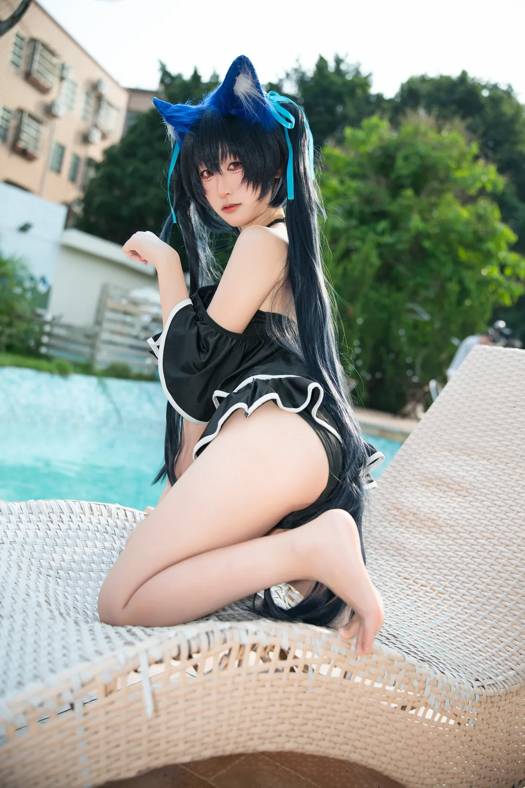 【黑见芹香cos】蔚蓝档案泳池边的夏日清爽记录