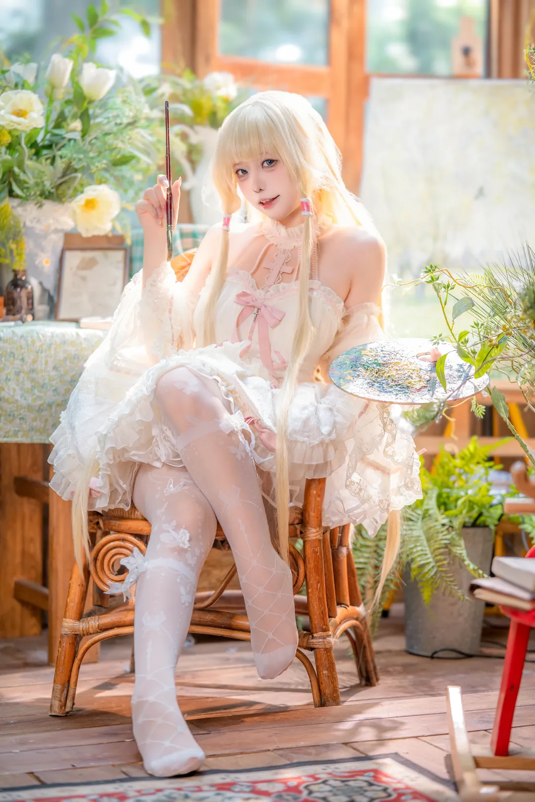 【小叽cos】人形电脑天使心，阳光画室里的复活瞬间 - 第 2 张