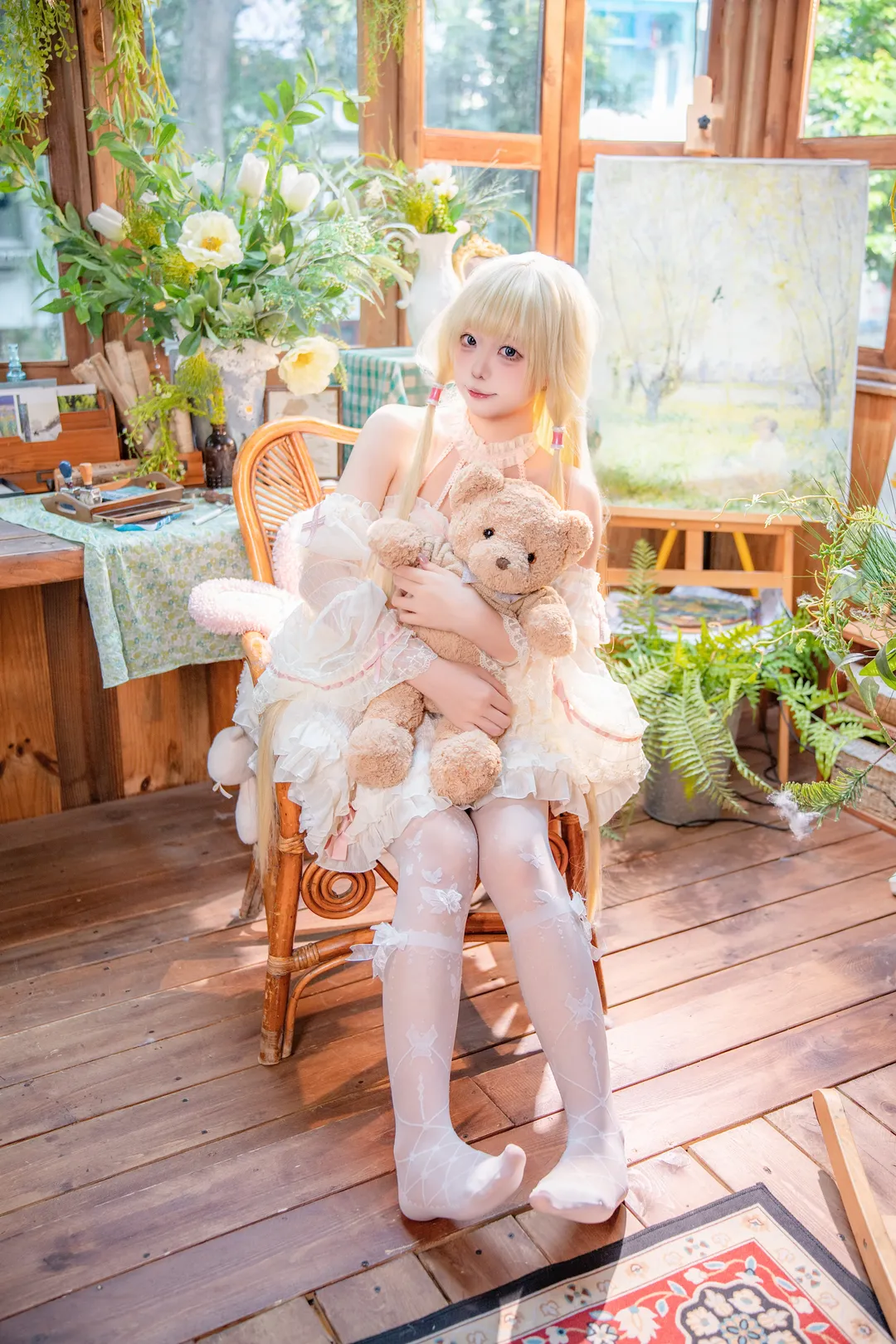 【小叽cos】人形电脑天使心，阳光画室里的复活瞬间 - 第 3 张