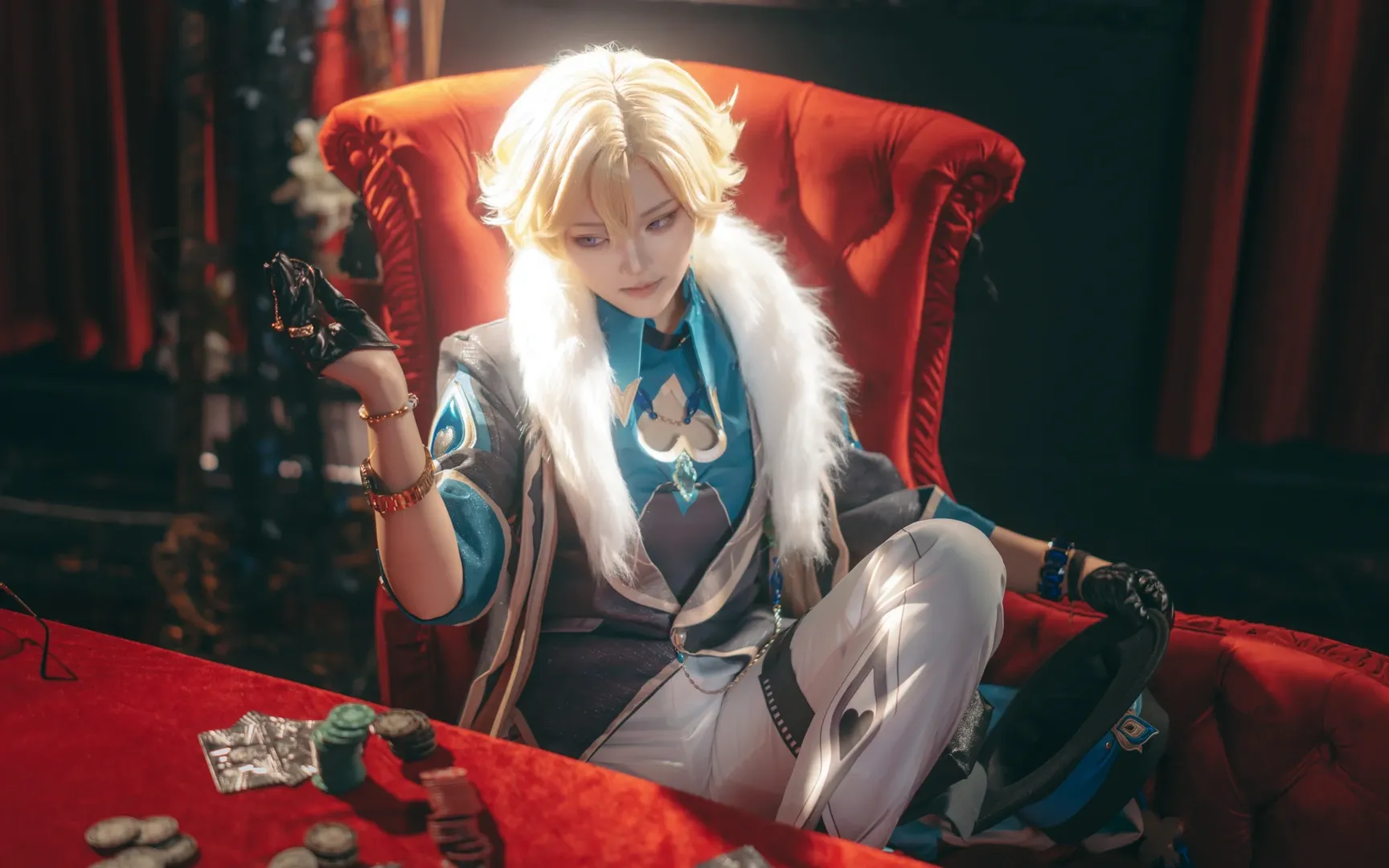 【Aventurine Cosplay】Taking a Seat at Honkai: Star Rail's Gambling Table - Image 5