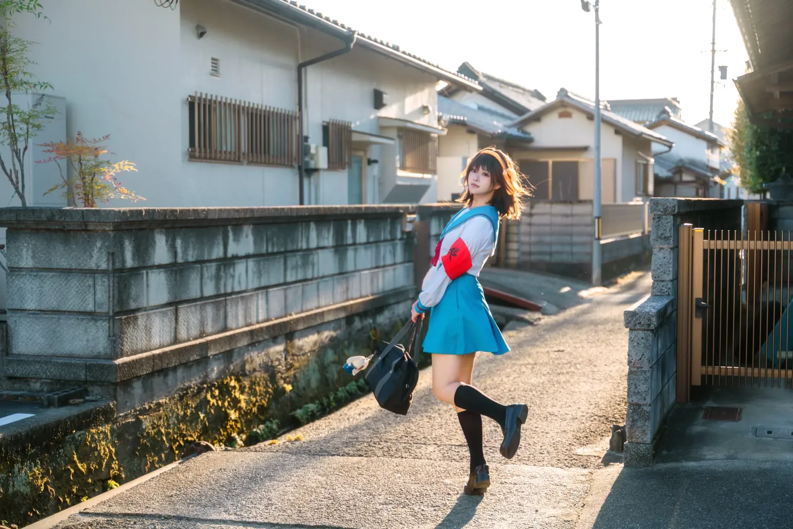【涼宮ハルヒコスプレ】和歌山の街角に吹く風、エンドレスエイトの記憶を呼び覚ます - 2 枚目