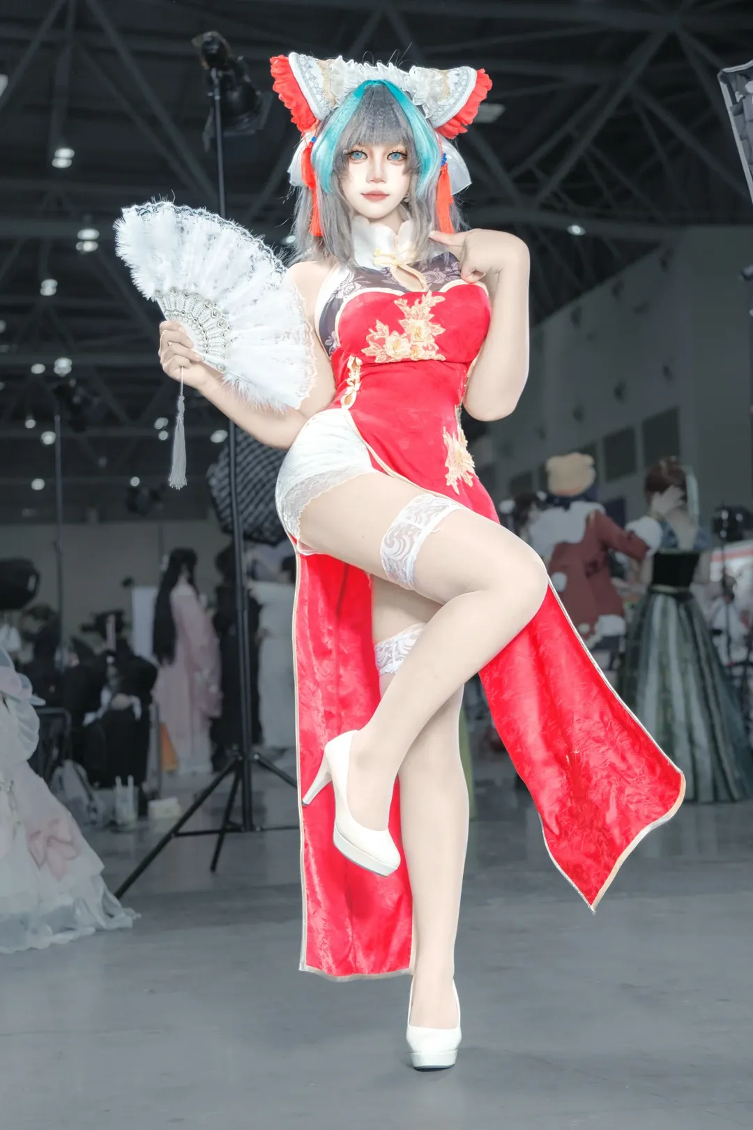 【碧蓝航线柴郡cos】重庆漫展旗袍场照