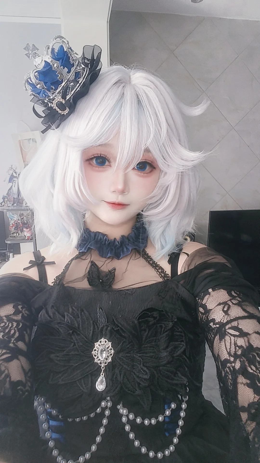 【芙宁娜cos】周一KTV包间全满，我的小偶像拍摄计划泡汤了