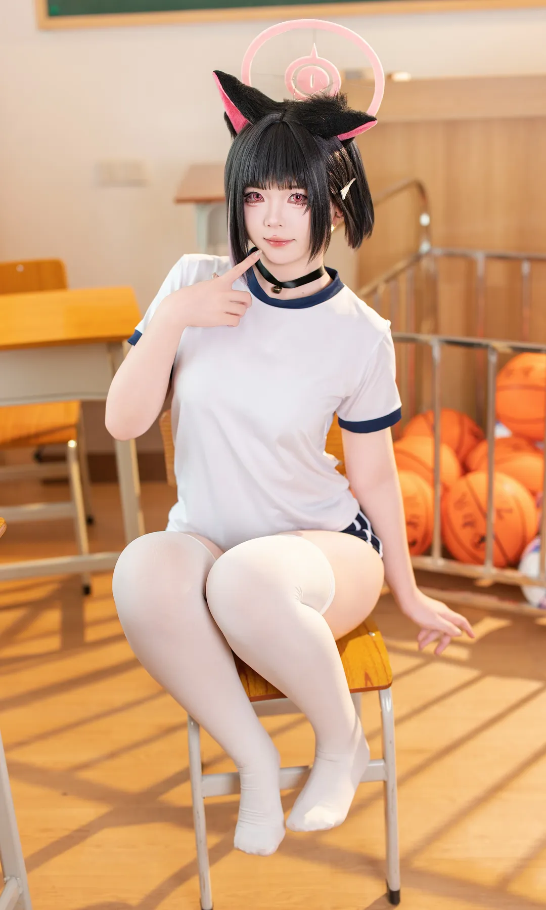 【杏山和纱cos】蔚蓝档案里的运动系少女，老师的糖我收下啦！