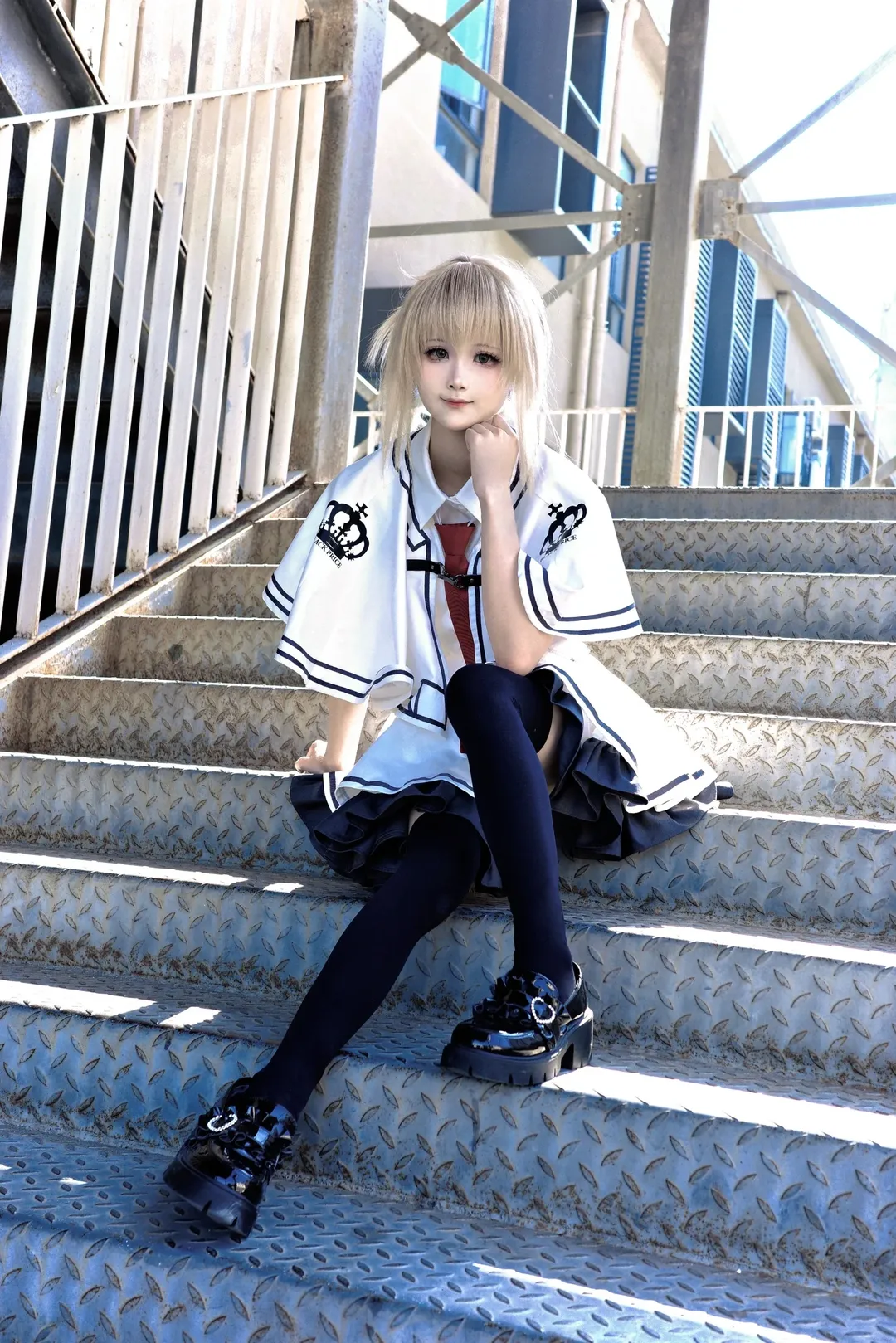 【橘希实香cos】素晴日里的制服少女，漫步于不连续存在的阶梯