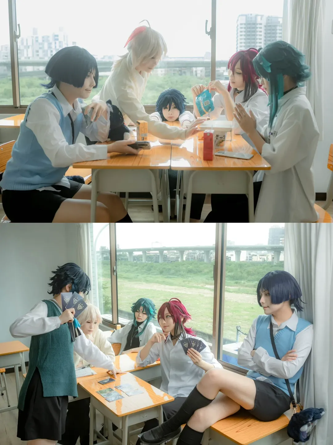 【鹿野院平藏cos】原神风男学趴，结果变成了男铜学院 - 第 1 张