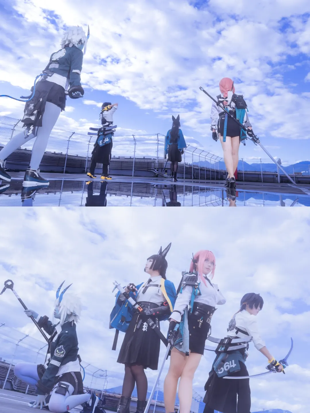 【星见雅cos】对空六课全员集结，化身城市之光 - 第 1 张