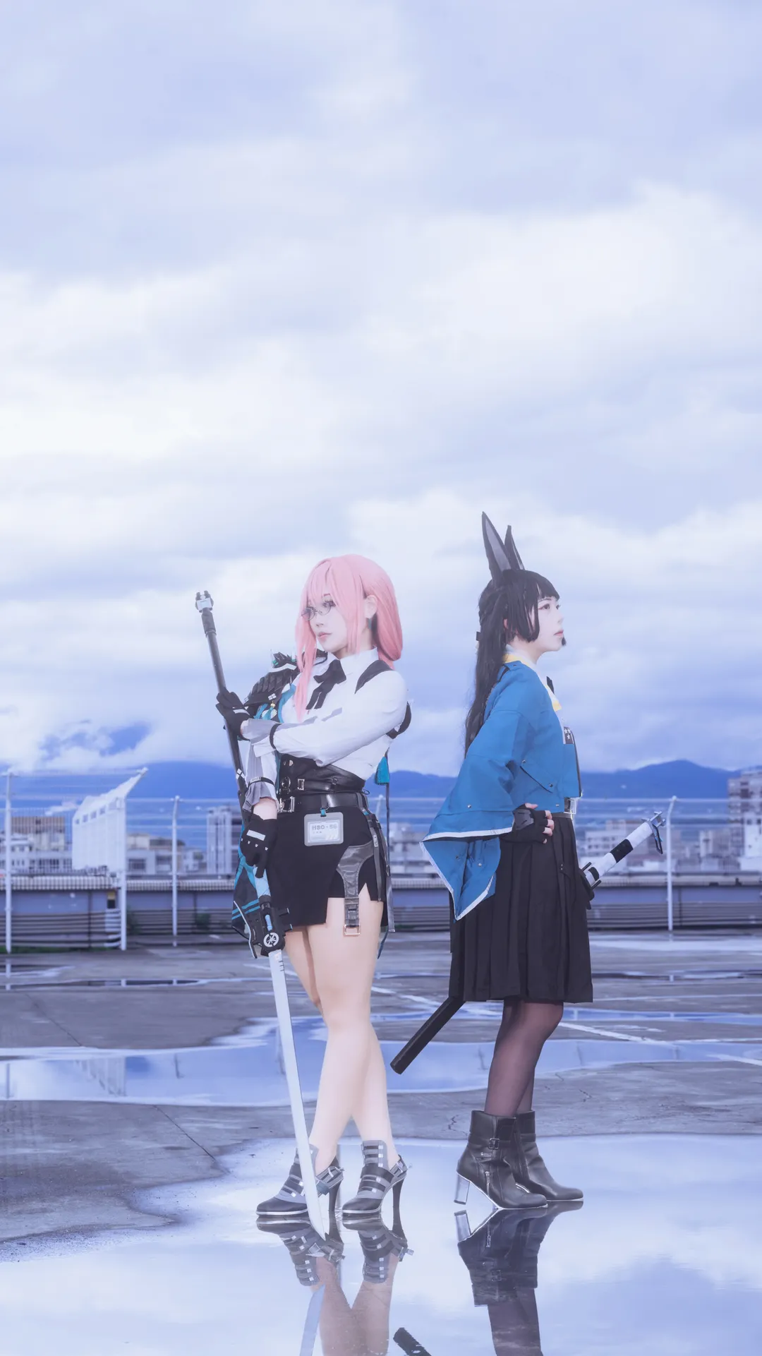 【星见雅cos】对空六课全员集结，化身城市之光