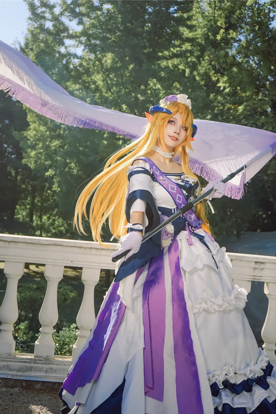 【琴柳cos】明日方舟识芳，定格欧式庄园的清晨光影 - 第 1 张