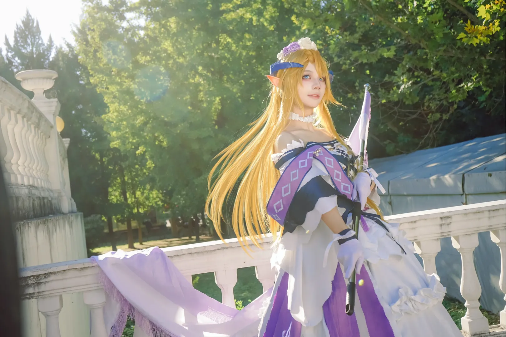 【琴柳cos】明日方舟识芳，定格欧式庄园的清晨光影 - 第 4 张