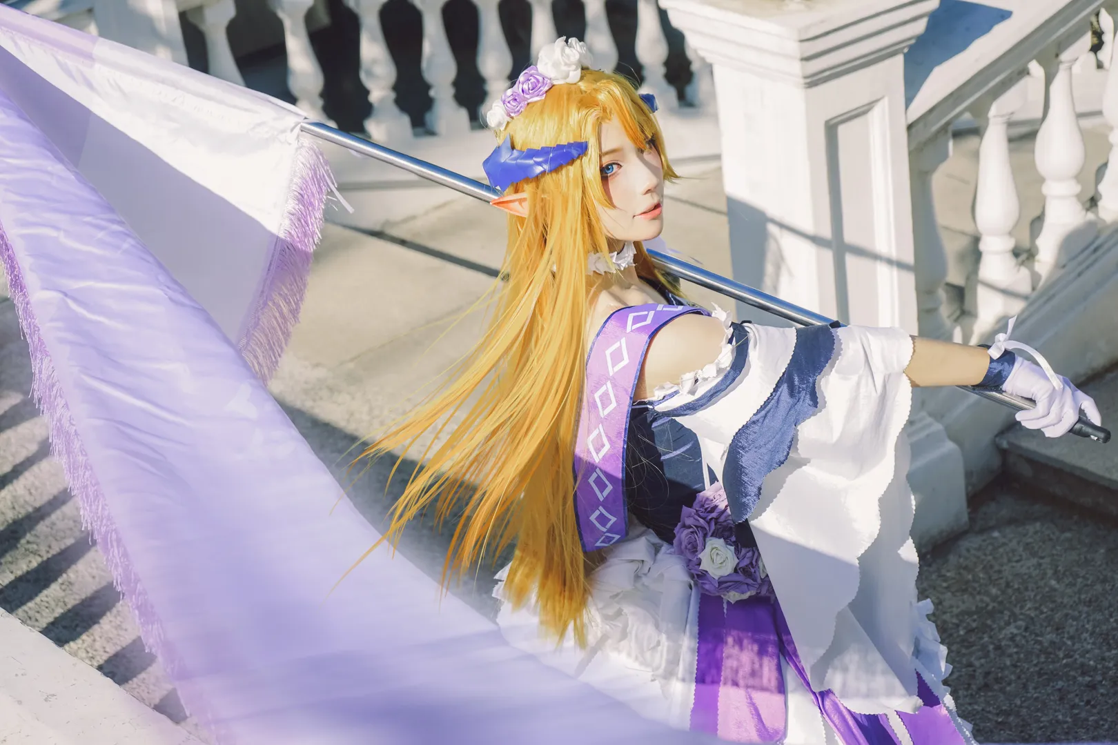 【琴柳cos】明日方舟识芳，定格欧式庄园的清晨光影 - 第 6 张