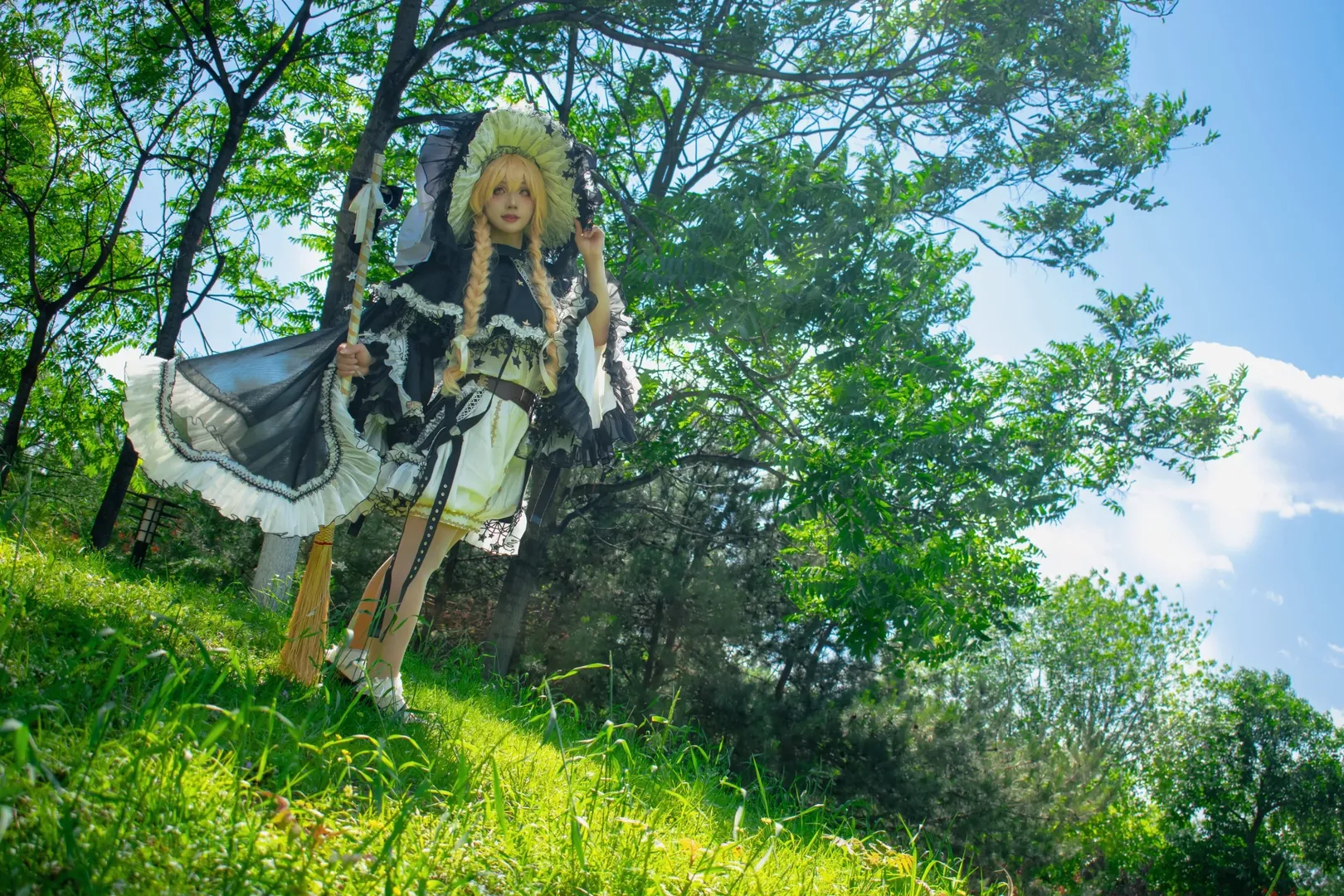 【雾雨魔理沙cos】东方project的校园后院魔法使 - 第 5 张