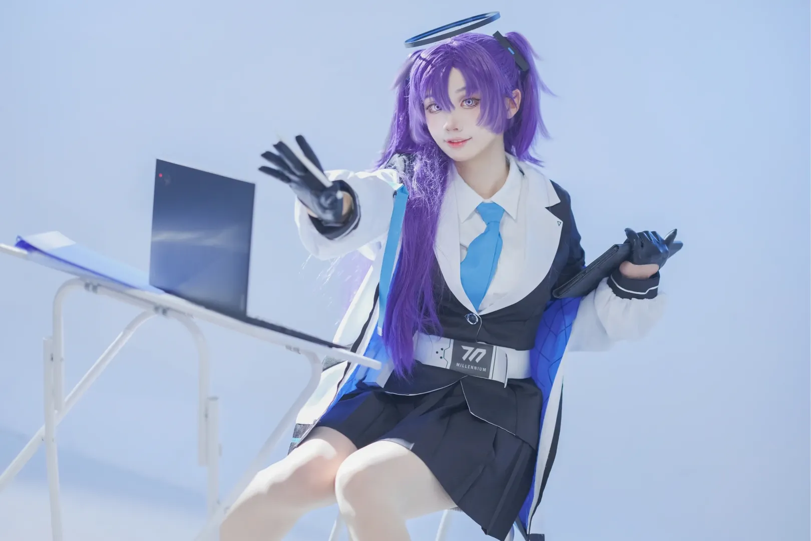 【早濑优香cos】蔚蓝档案的千禧年黑客少女 - 第 7 张