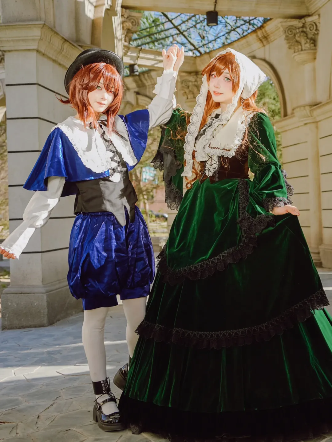 【翠星石&苍星石cos】蔷薇少女的苍翠双子，贴贴时光 - 第 2 张
