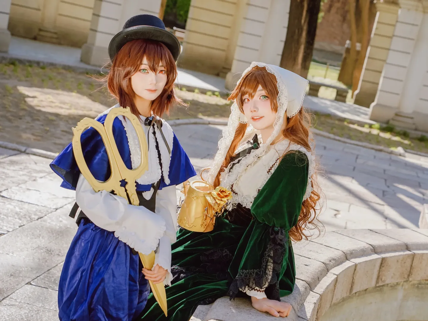 【翠星石&苍星石cos】蔷薇少女的苍翠双子，贴贴时光 - 第 4 张