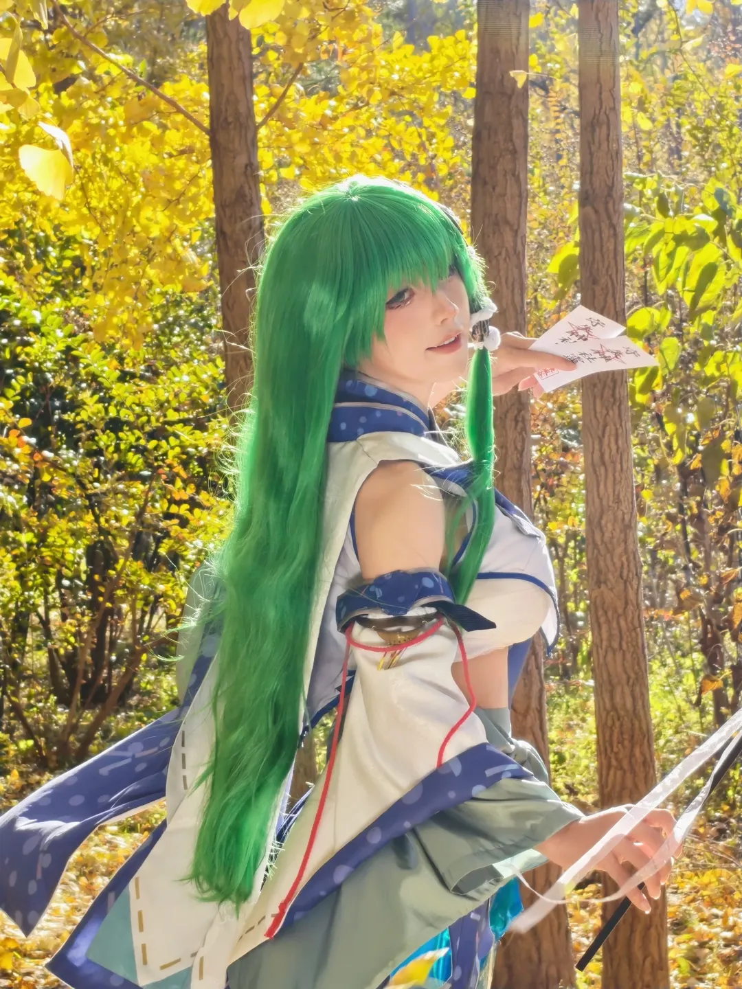 【東風谷早苗 コスプレ】オーゼンで強風に吹き飛ばされそうになった一日 - 1 枚目