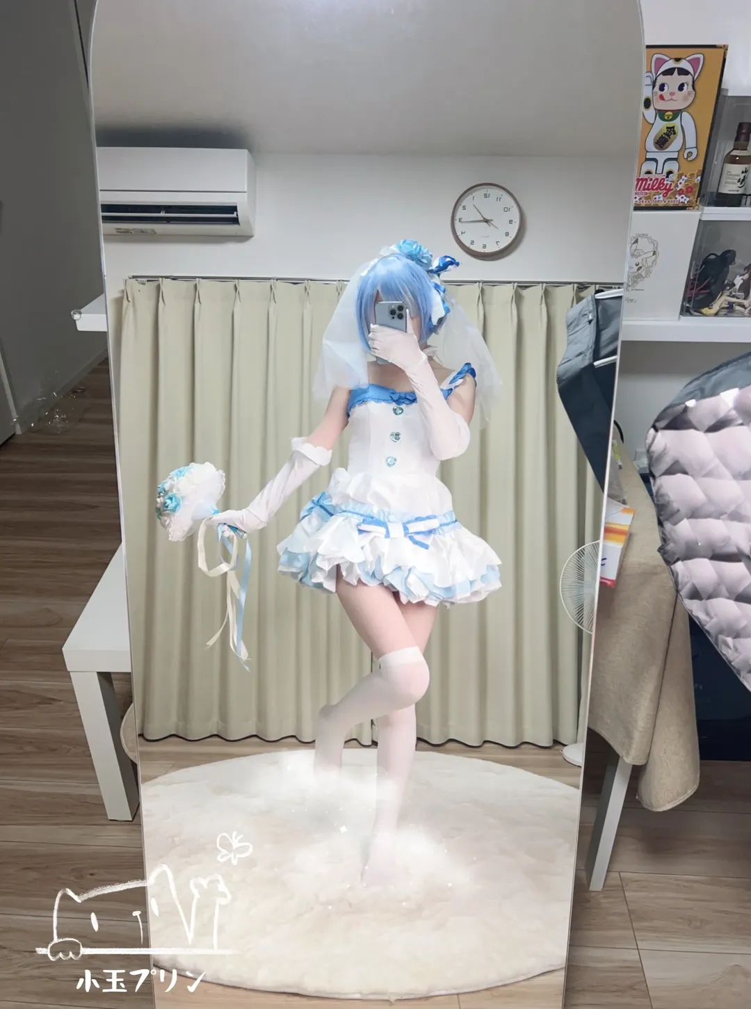 【蕾姆cos】从零开始的异世界生活，蓝莓小蛋糕花嫁造型 - 第 2 张