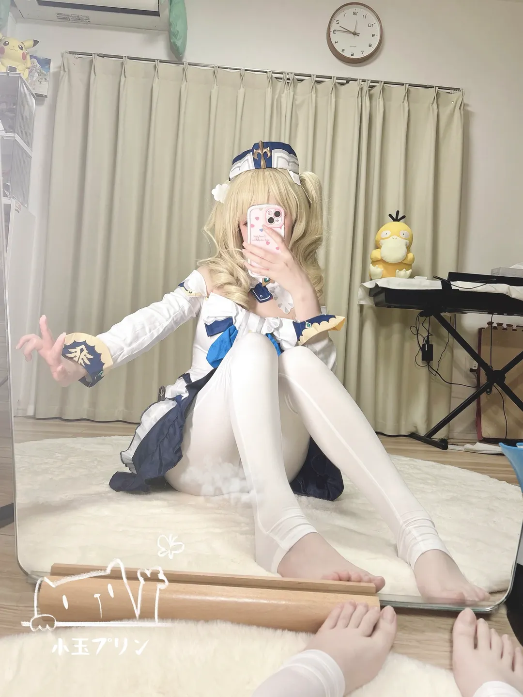 【バーバラ コスプレ】『原神』アイドルの日常的な鏡越しの自撮り - 1 枚目