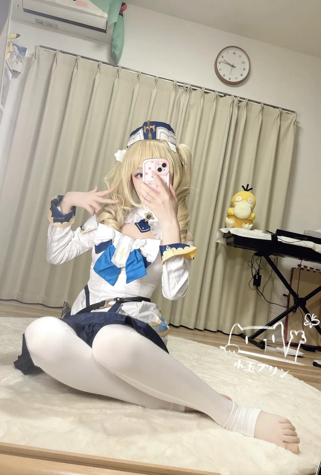 【バーバラ コスプレ】『原神』アイドルの日常的な鏡越しの自撮り - 2 枚目
