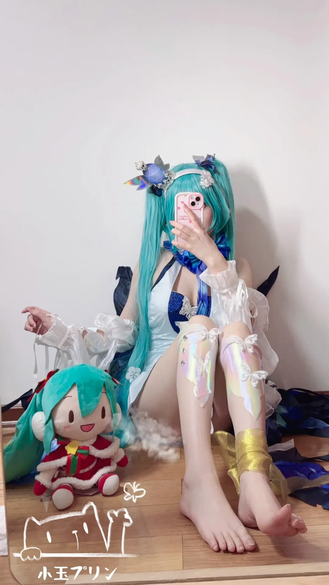 【初音未來cos】深藍蝶影，Vocaloid中的魔法時刻 - 第 1 張