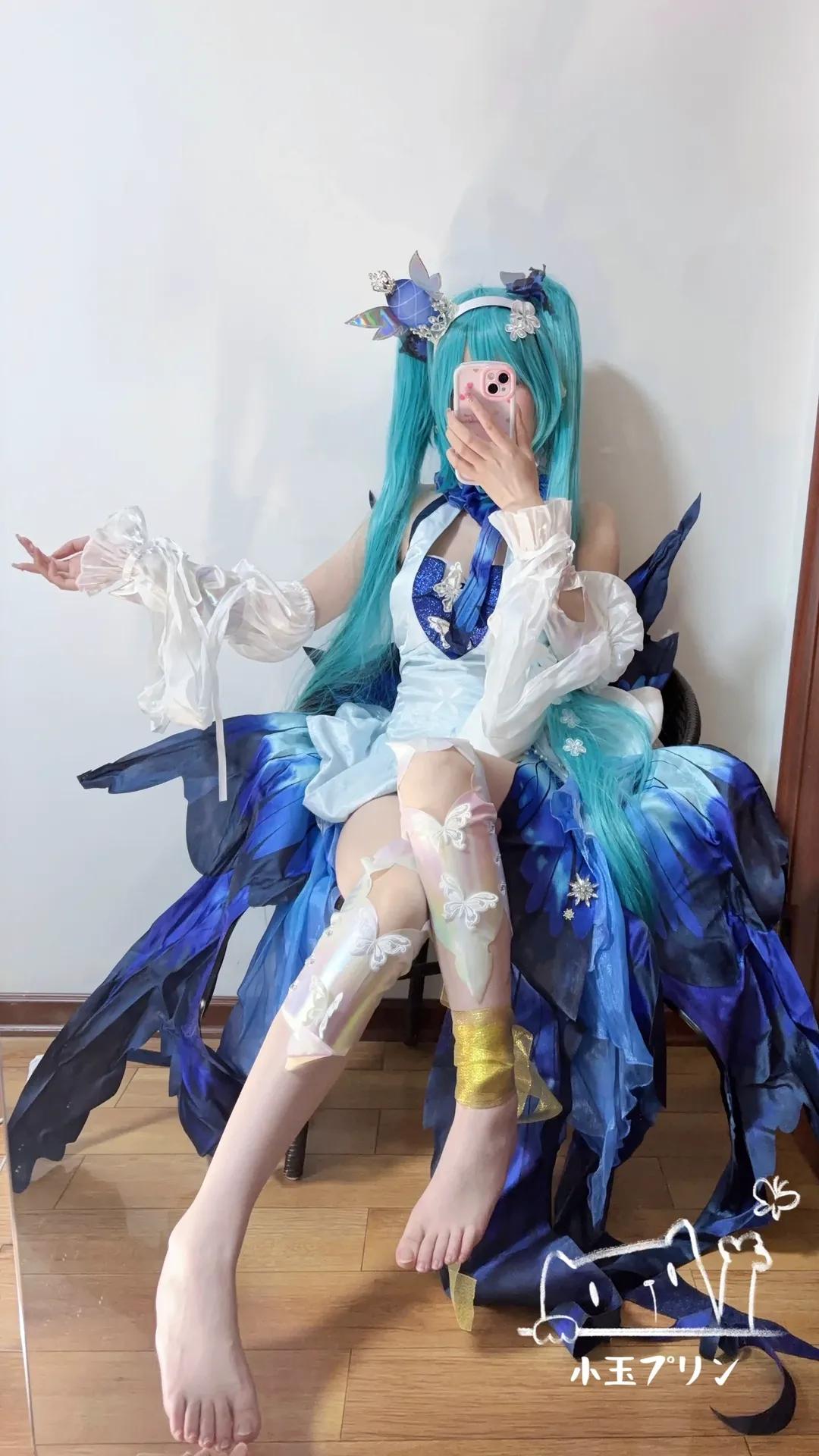 【初音未來cos】深藍蝶影，Vocaloid中的魔法時刻 - 第 2 張