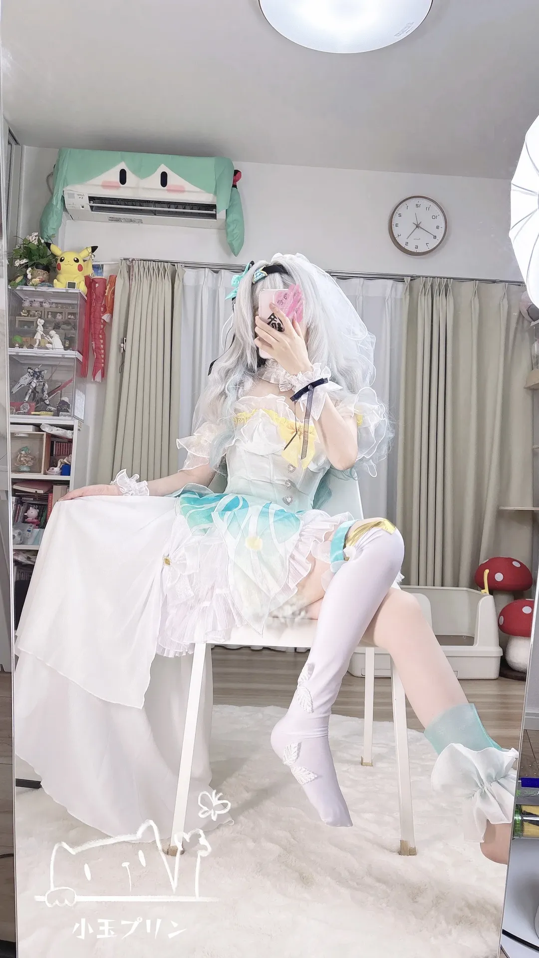 【流萤cos】崩坏星穹铁道的花嫁造型，拍完直接去吃橡木蛋糕卷了 - 第 3 张