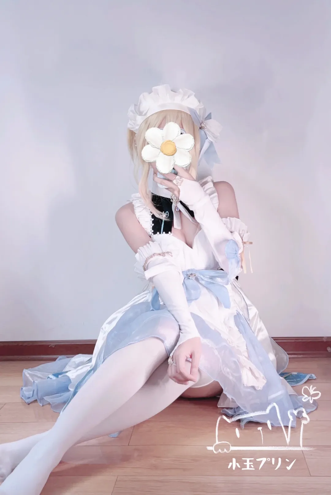 【荧cos】原神至冬打工人的白丝女仆装记录
