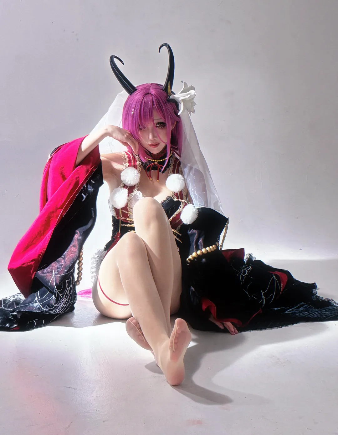 【高梁コスプレ】アズールレーン 赤黒の和風悪魔スタイリング - 1 枚目