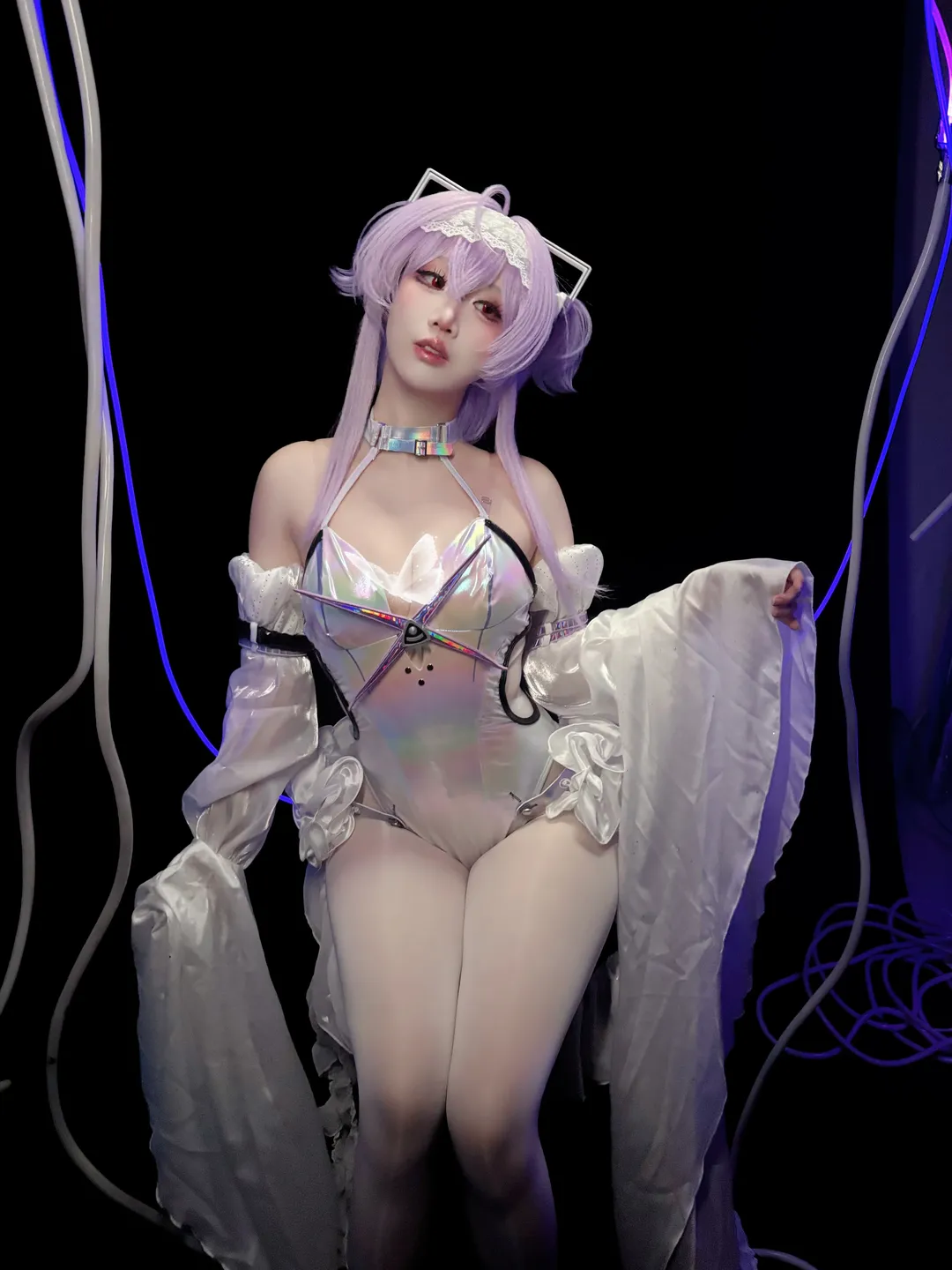 【莉贝雷利奥cos】nikke胜利女神，镭射与白纱的机械视觉 - 第 1 张