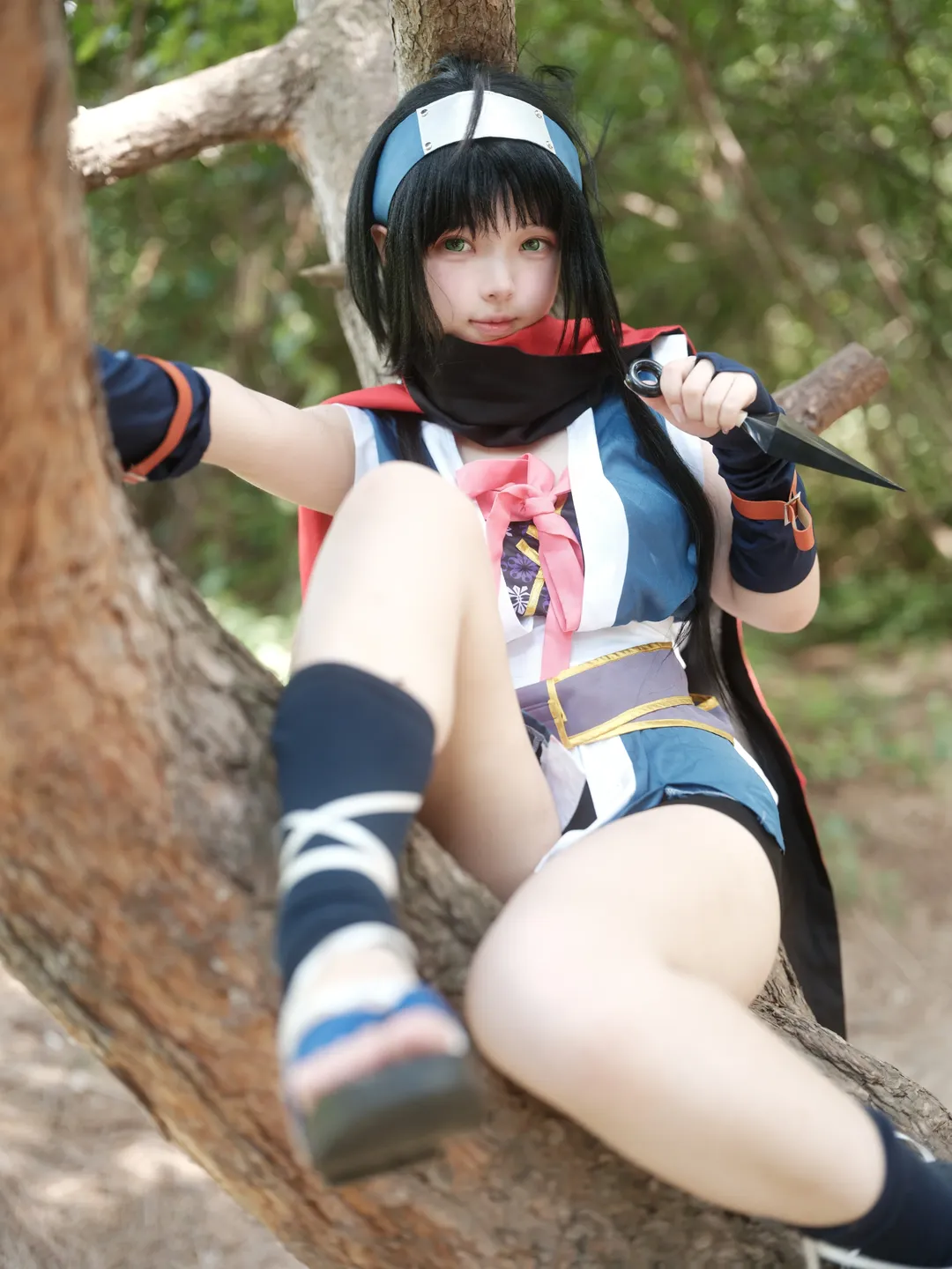 【常陆茉子cos】千恋万花户外清冷忍者风 - 第 4 张