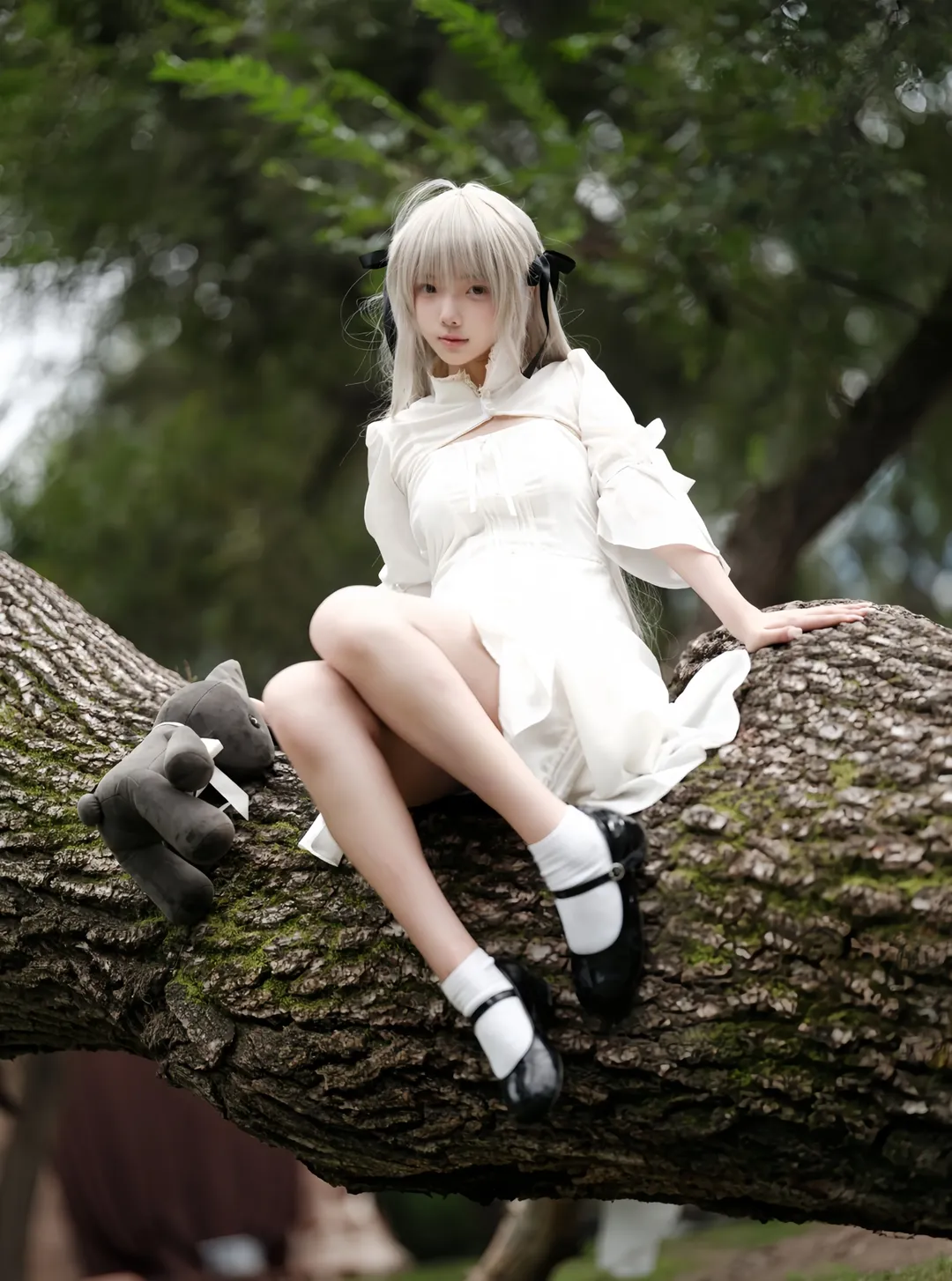【穹妹cos】森林裡的白裙少女 - 第 1 張