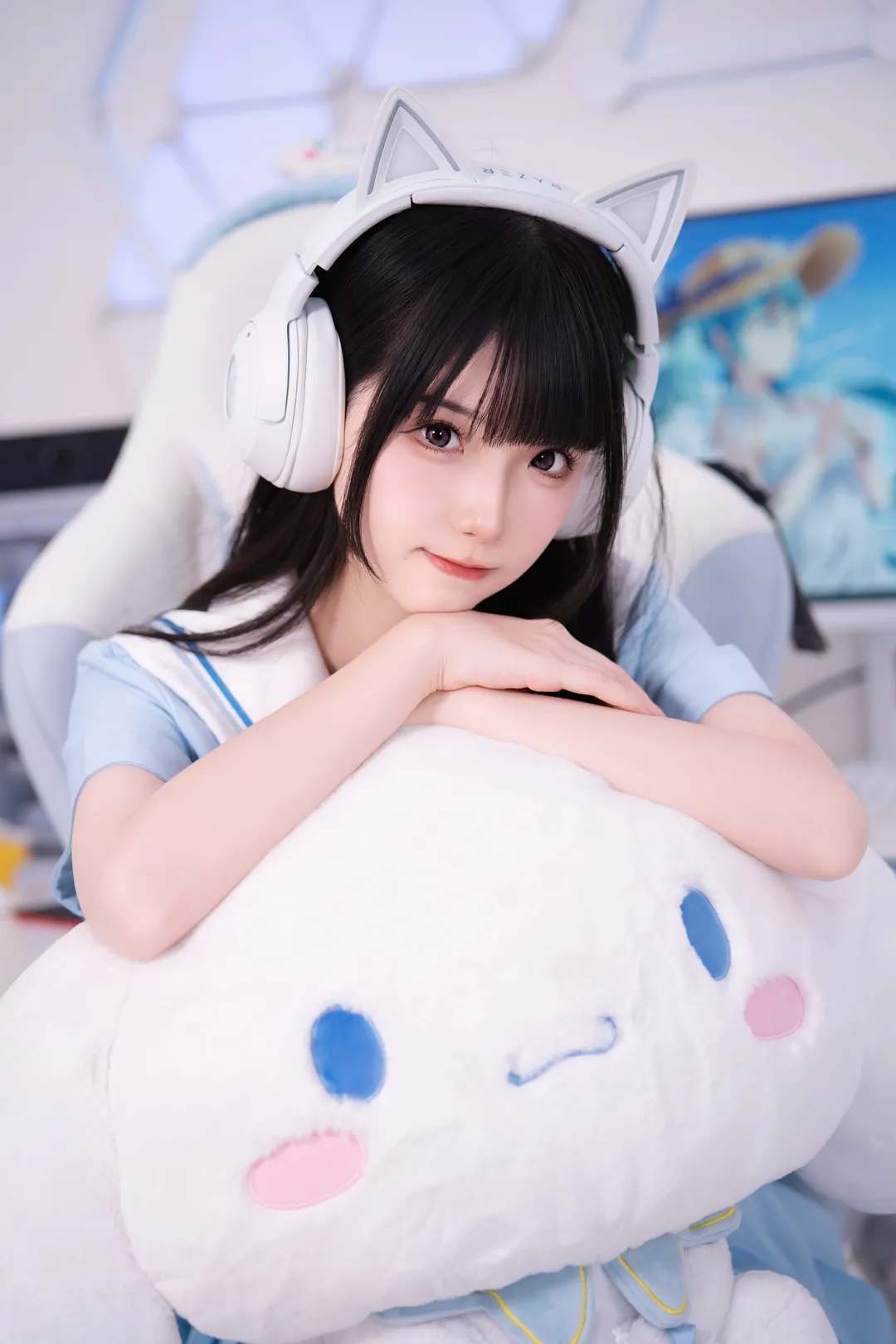 浅蓝色水手服的居家可爱日常 - 第 3 张