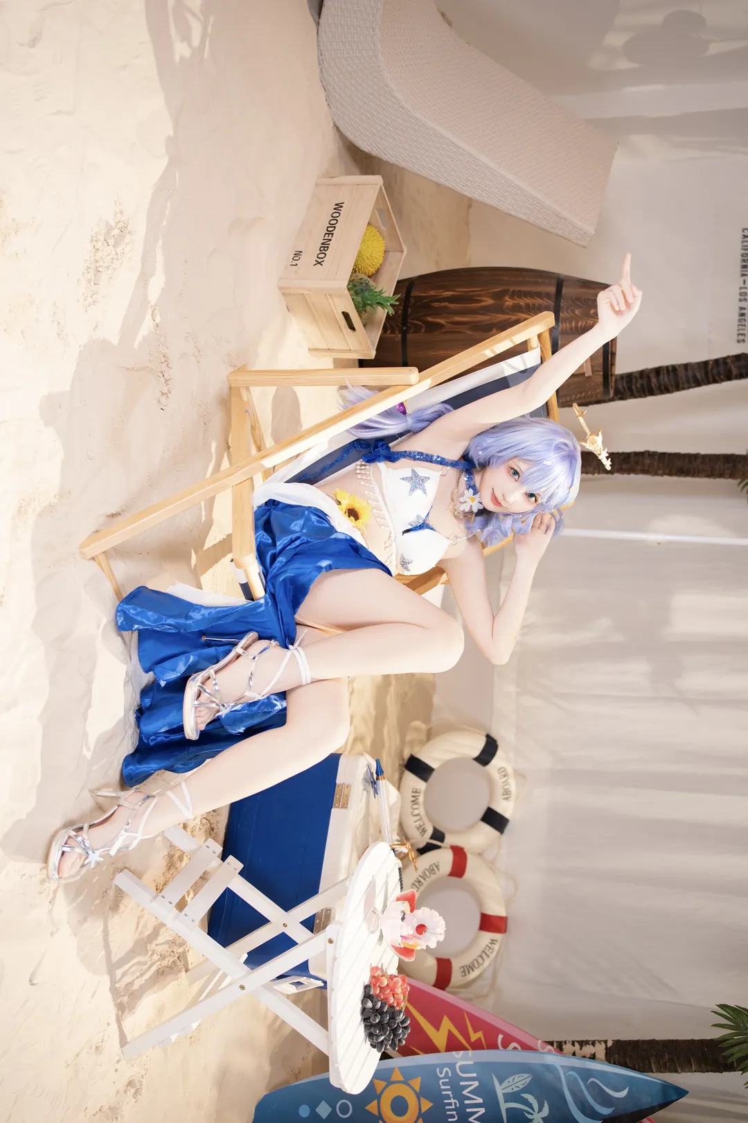 【知更鸟cos】崩坏星穹铁道，带着夏日泳装奔赴海边 - 第 2 张