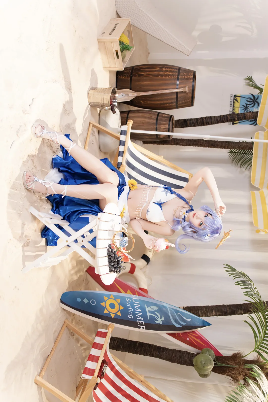 【知更鸟cos】崩坏星穹铁道，带着夏日泳装奔赴海边 - 第 4 张