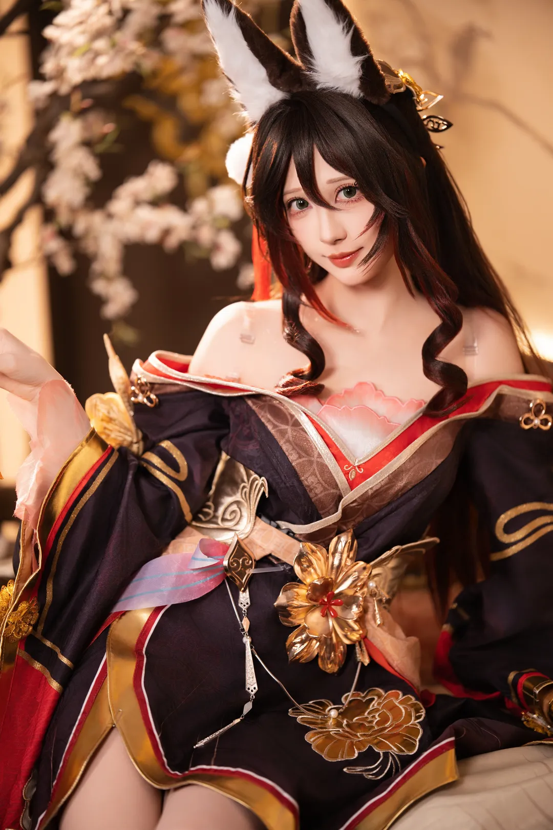 【忘归人cos】中式实景里的古典优雅与兽耳造型 - 第 2 张
