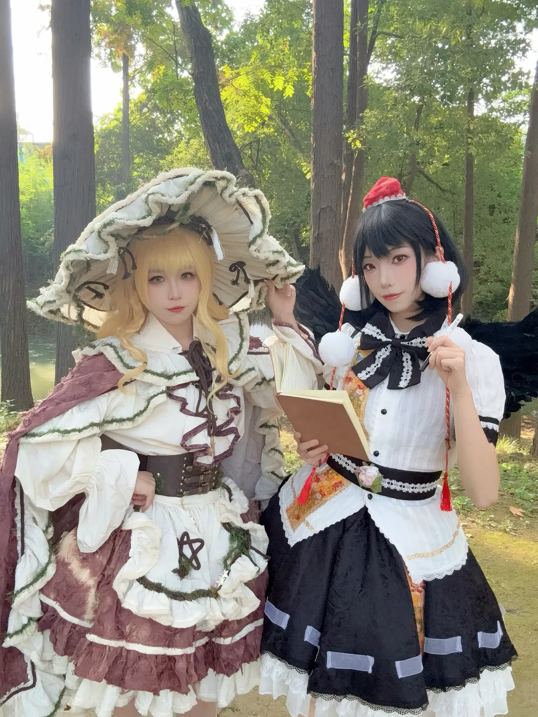 【魔理沙コスプレ】『東方Project』紅葉シーズンの冒険、まるで絵画の中を旅するように - 6 枚目