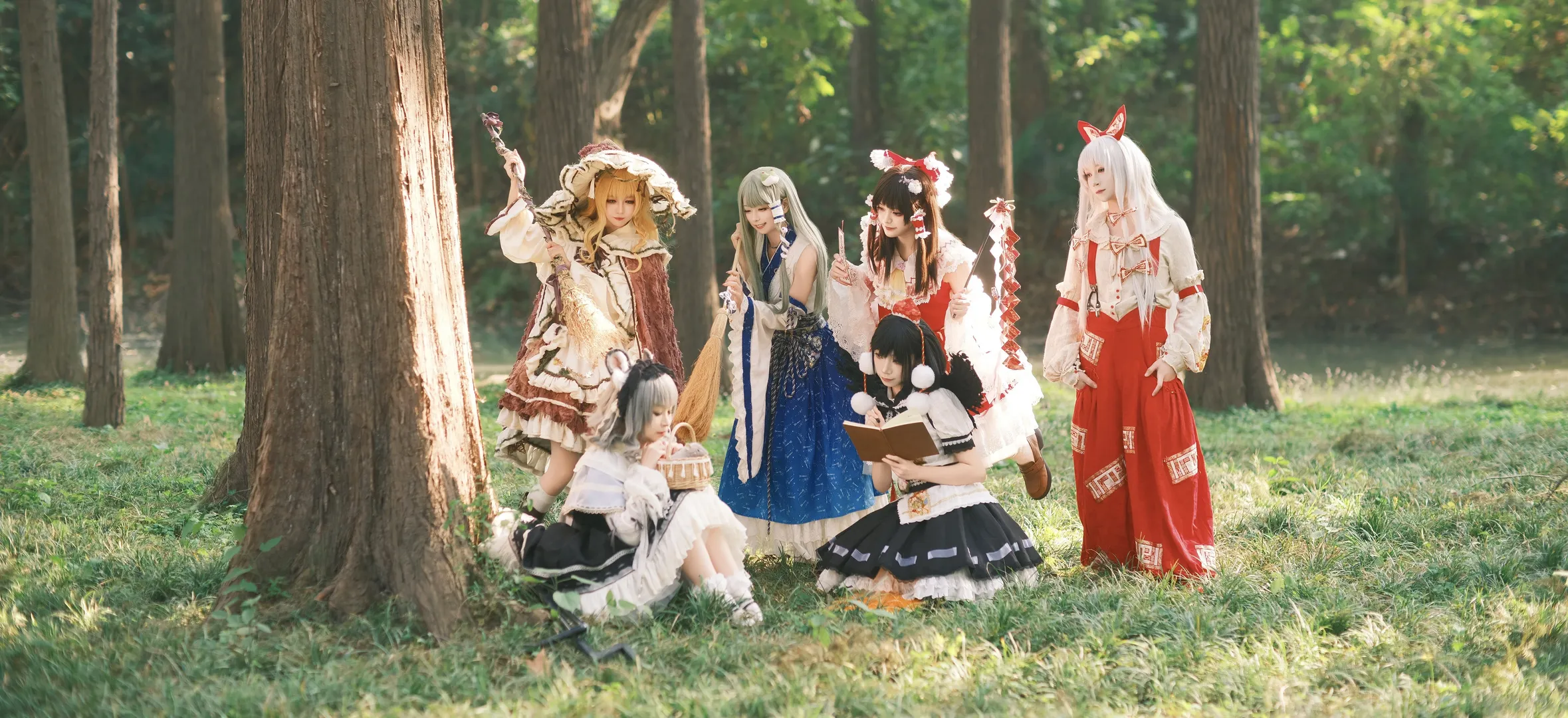 【博丽灵梦cos】东方project秋日林间六人团建 - 第 1 张