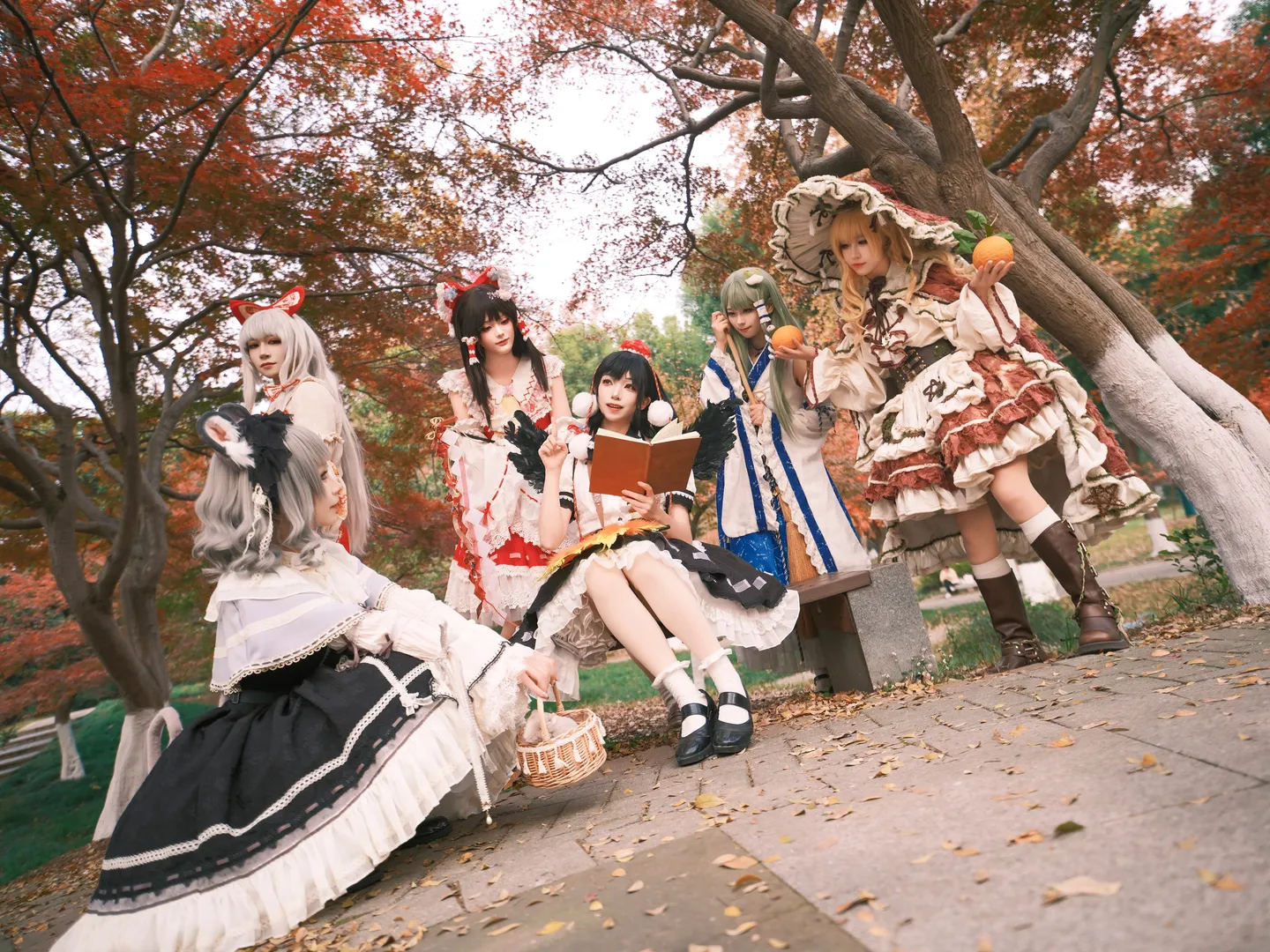 【博丽灵梦cos】东方project秋日林间六人团建 - 第 2 张