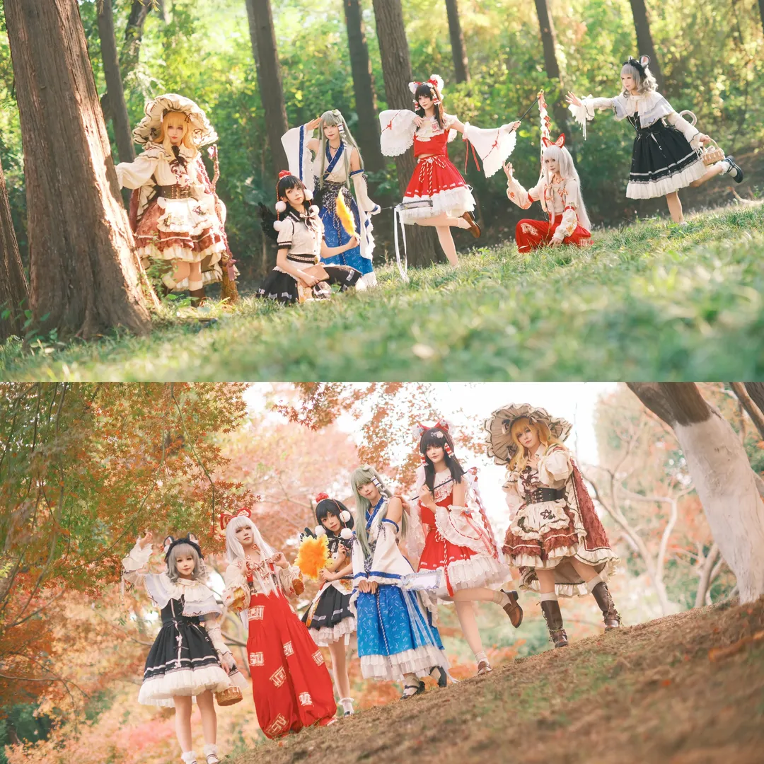 【博丽灵梦cos】东方project秋日林间六人团建 - 第 3 张