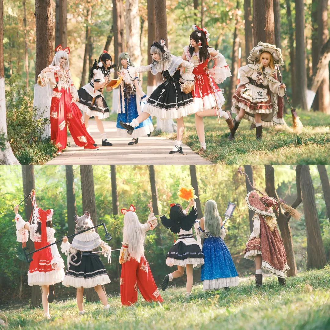 【博丽灵梦cos】东方project秋日林间六人团建 - 第 4 张