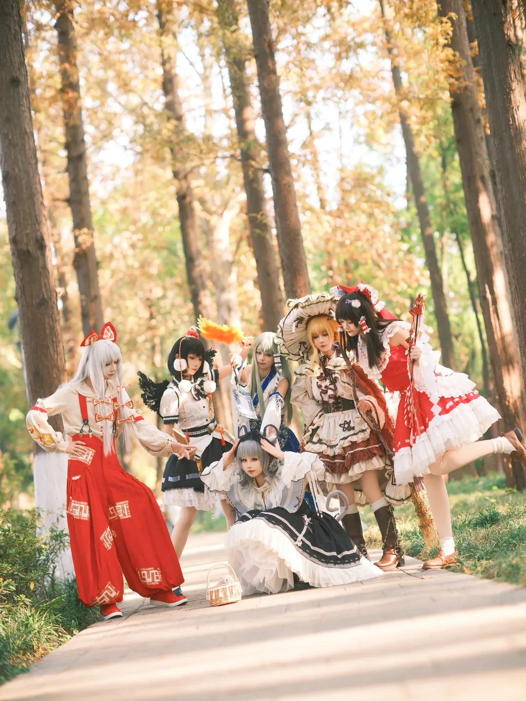 【博丽灵梦cos】东方project秋日林间六人团建 - 第 5 张