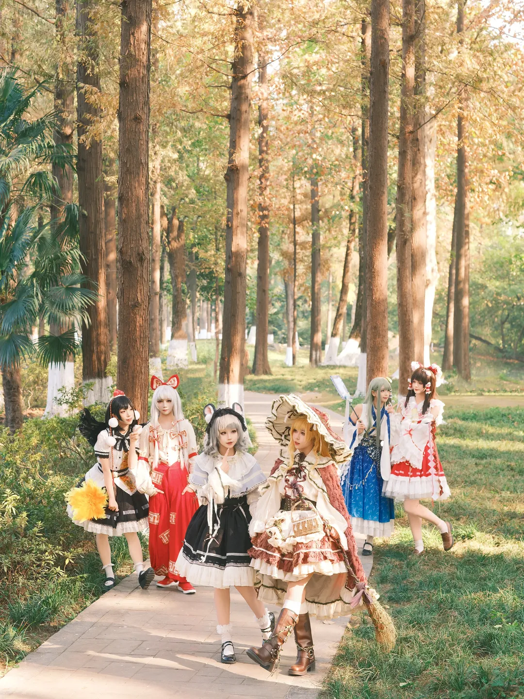 【博丽灵梦cos】东方project秋日林间六人团建 - 第 8 张