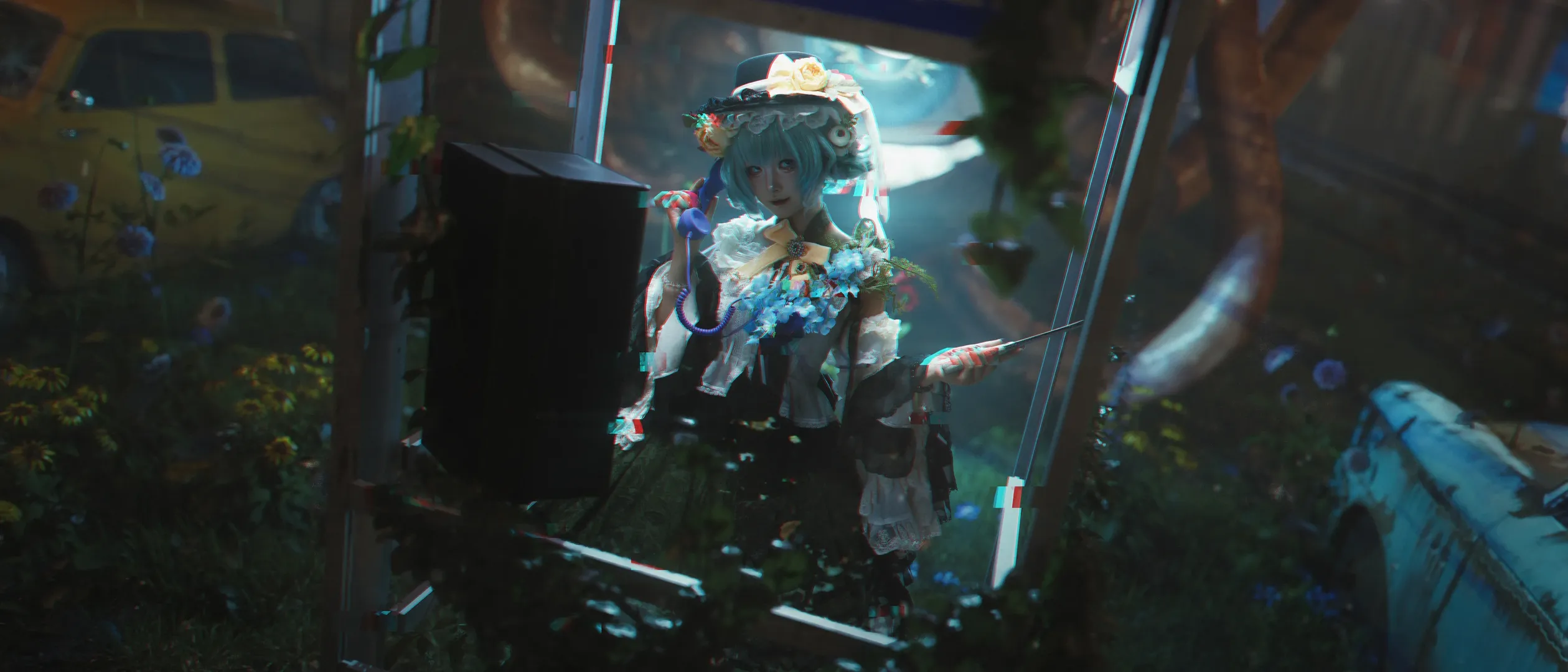 【古明地恋cos】东方project的荒芜梦境与复古电话机 - 第 2 张