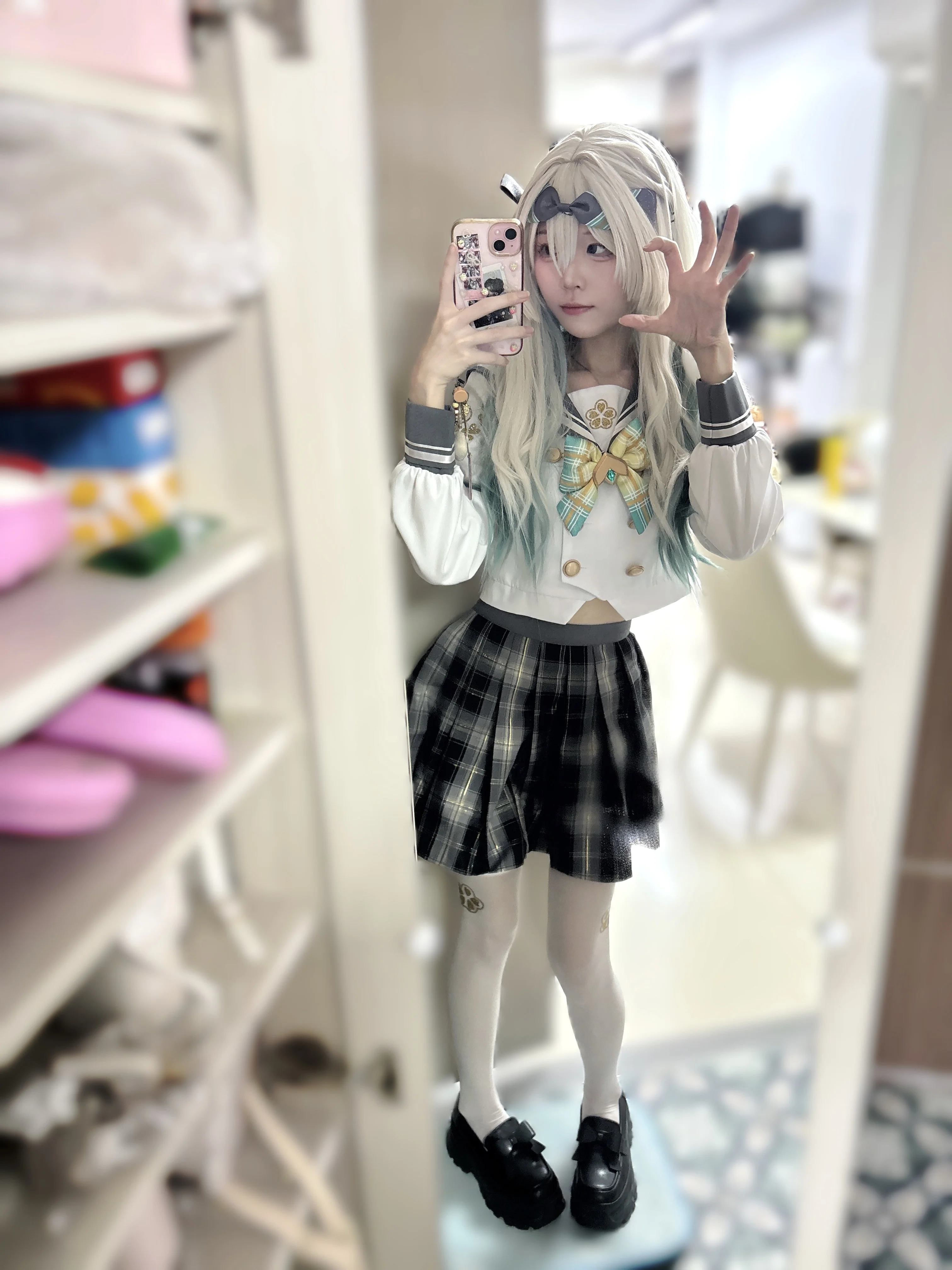 【流萤cos】崩坏星穹铁道，水手服与青绿渐变的日常记录 - 第 3 张