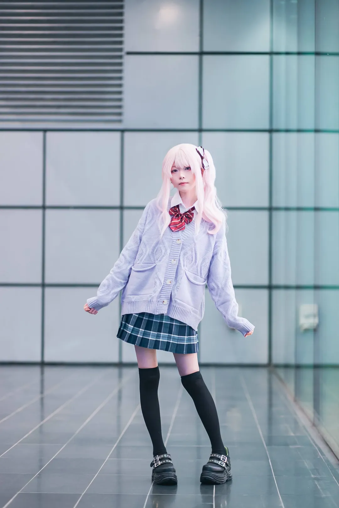【晓山瑞希cos】在世界计划还原的浅紫色校园时光 - 第 3 张
