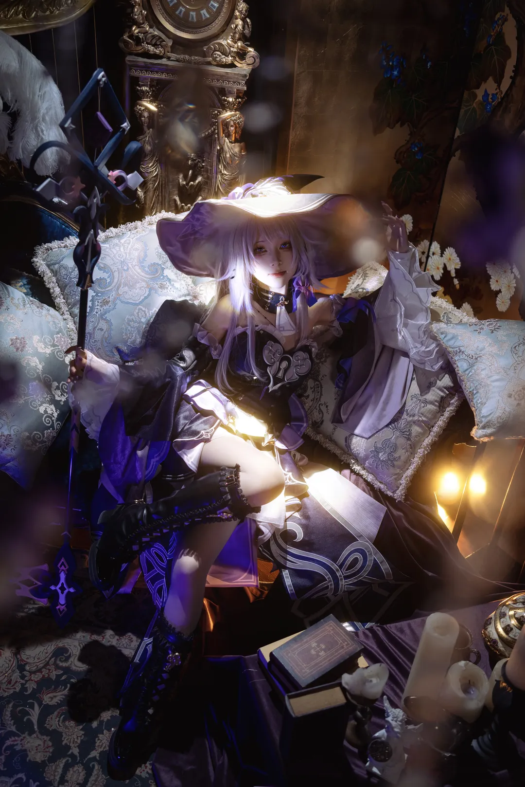 【大黑塔cos】崩坏星穹铁道里的智慧与神秘，这顶魔女帽真的超难固定