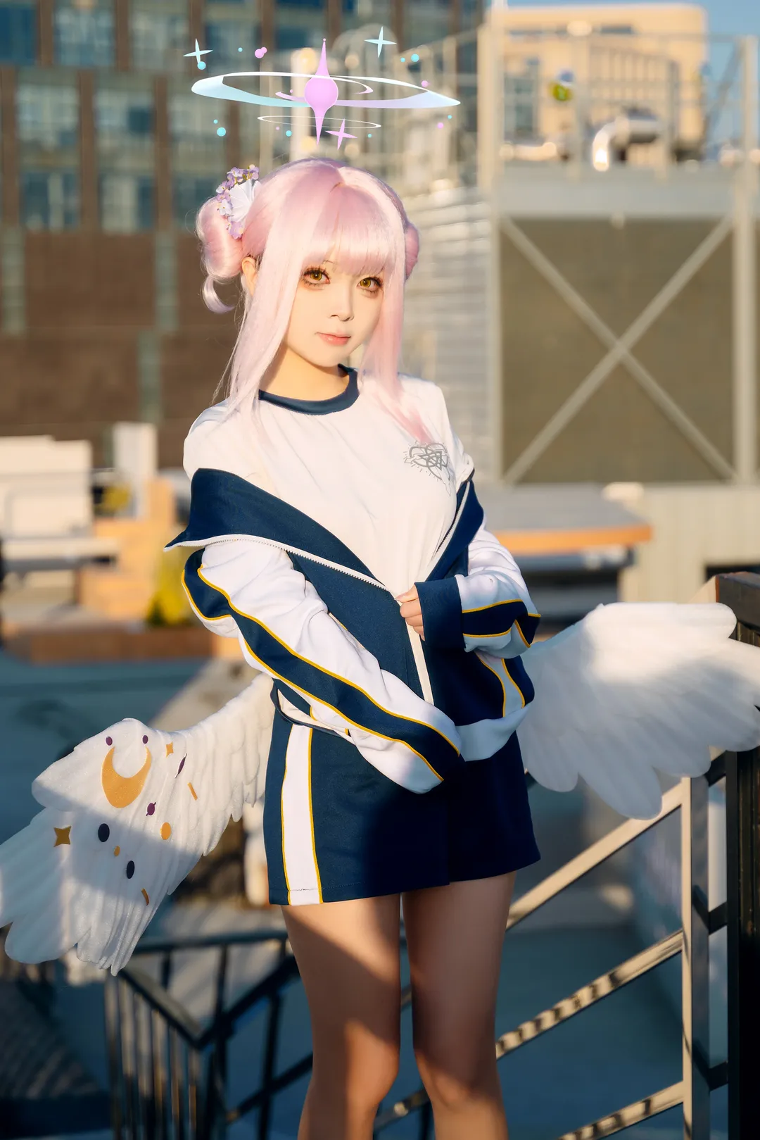 【圣园未花cos】蔚蓝档案里的纯白羽翼与明媚生日