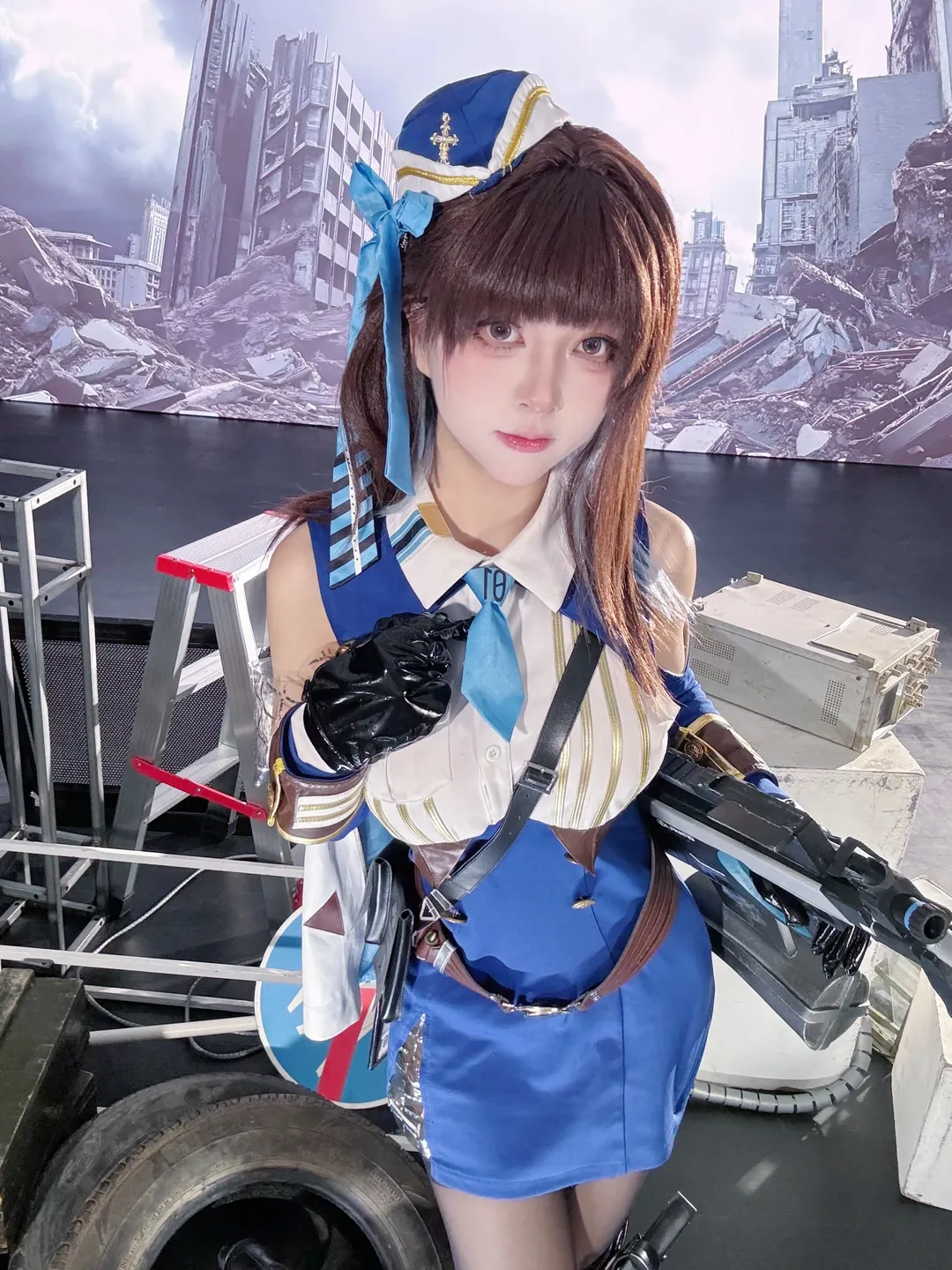 【Maria cosplay】Goddess of Victory: New Hope: Tactical Maiden Amidst the Ruins - Image 2