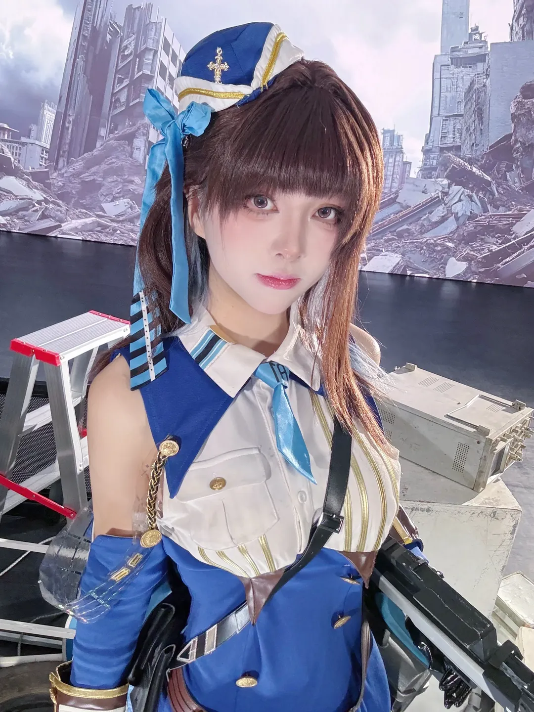 【Maria cosplay】Goddess of Victory: New Hope: Tactical Maiden Amidst the Ruins - Image 3